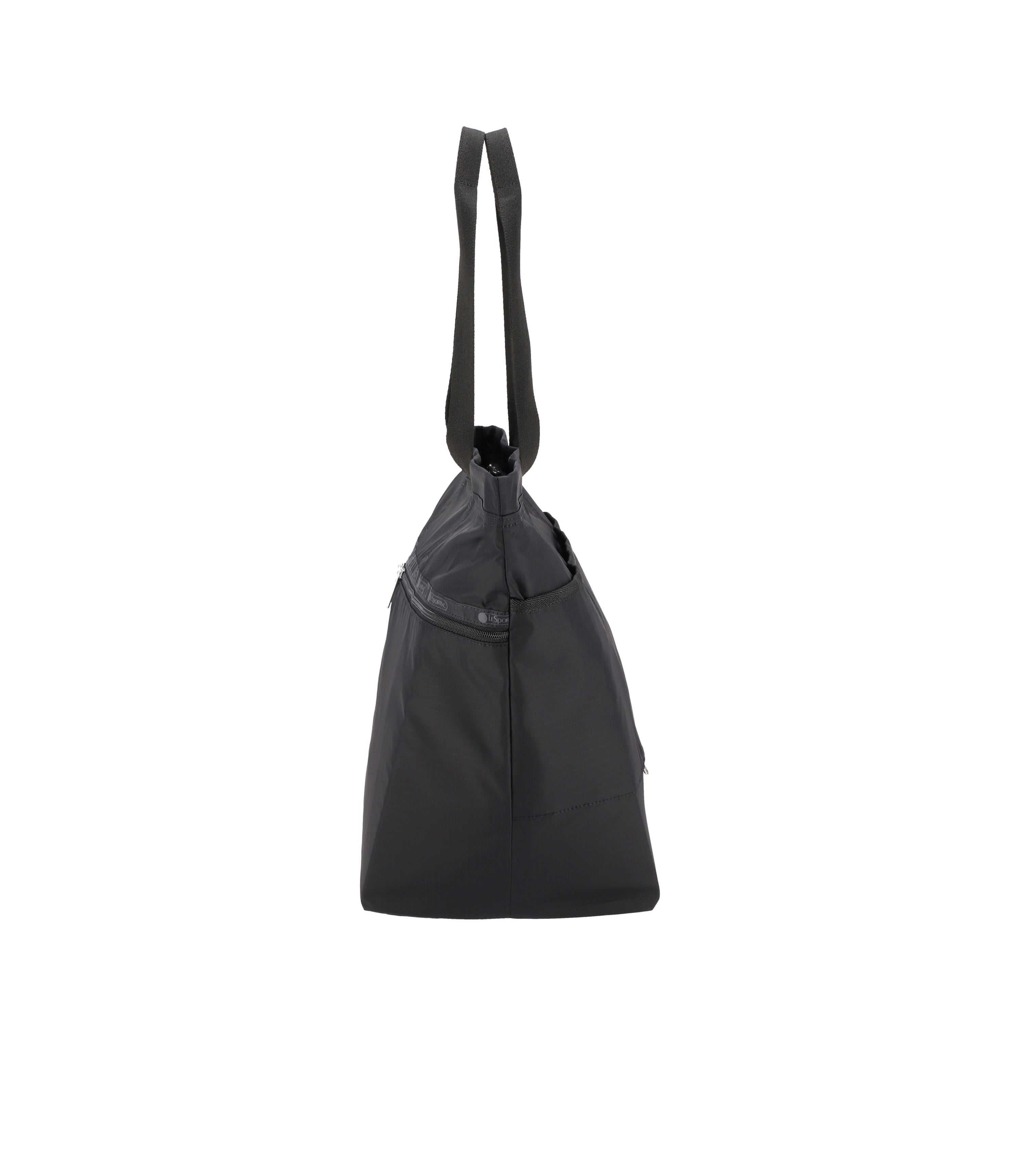 Carlin Zip Top Tote Bag Black solid LeSportsac