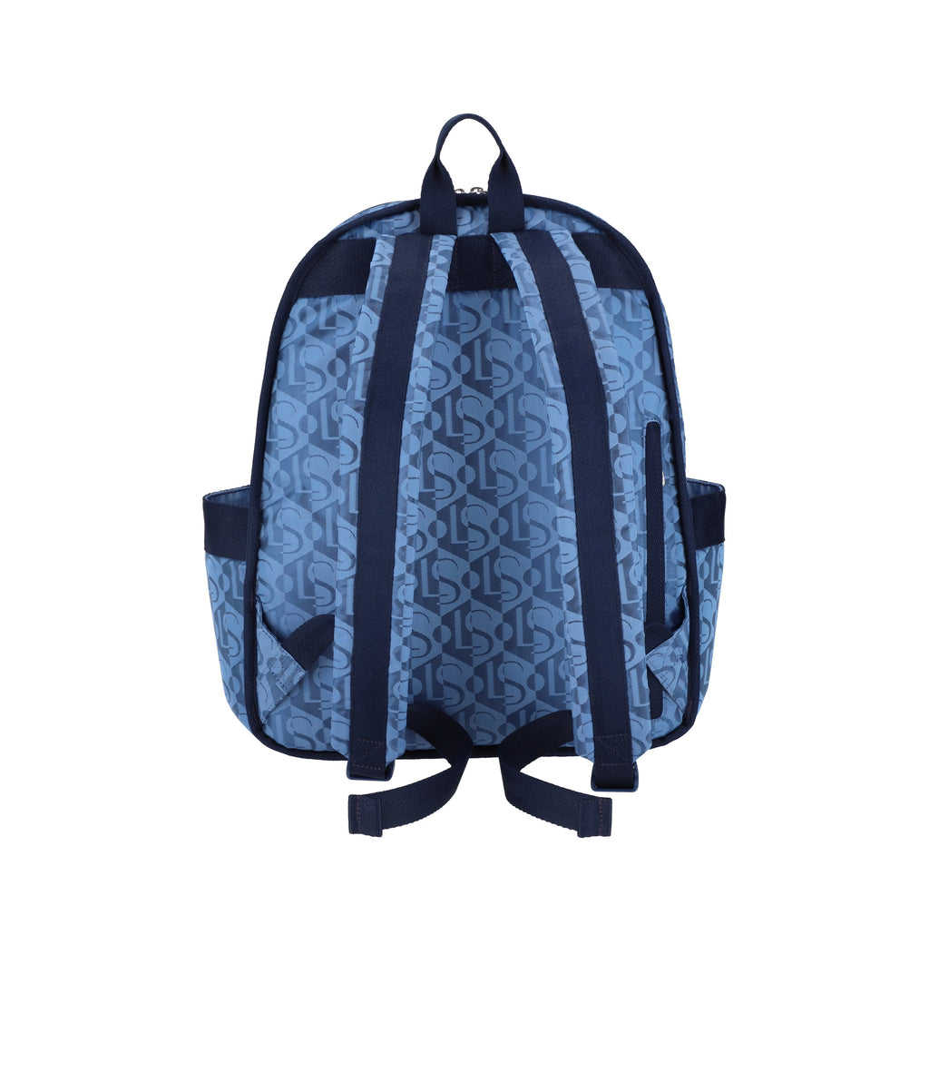 Lesportsac Route Backpack - Monogram Jacquard Blue