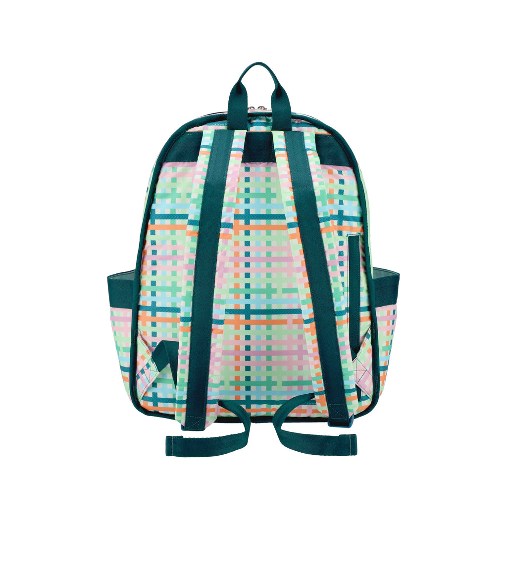 Lesportsac Route Backpack - Monogram Jacquard Teal