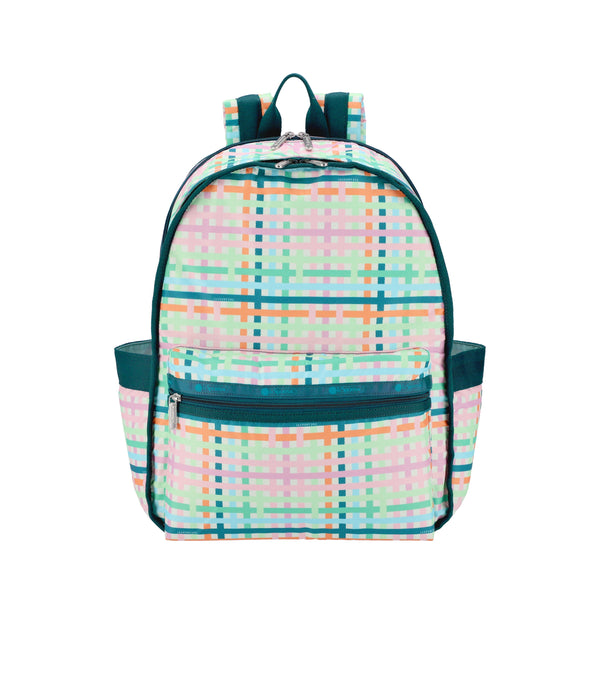 Checkered Daisy Medium Backpack