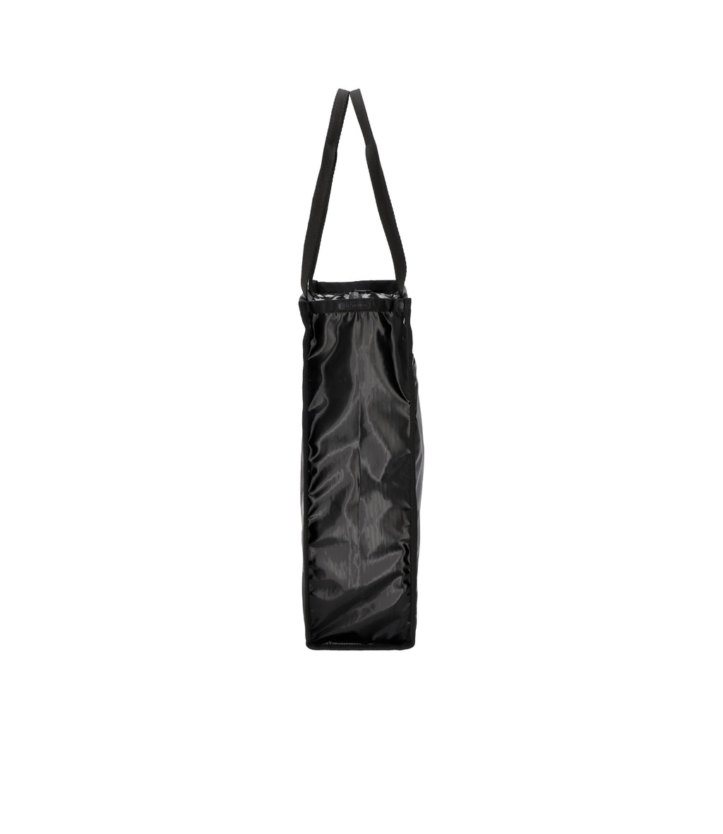 Large Book Tote - Black Shine – LeSportsac