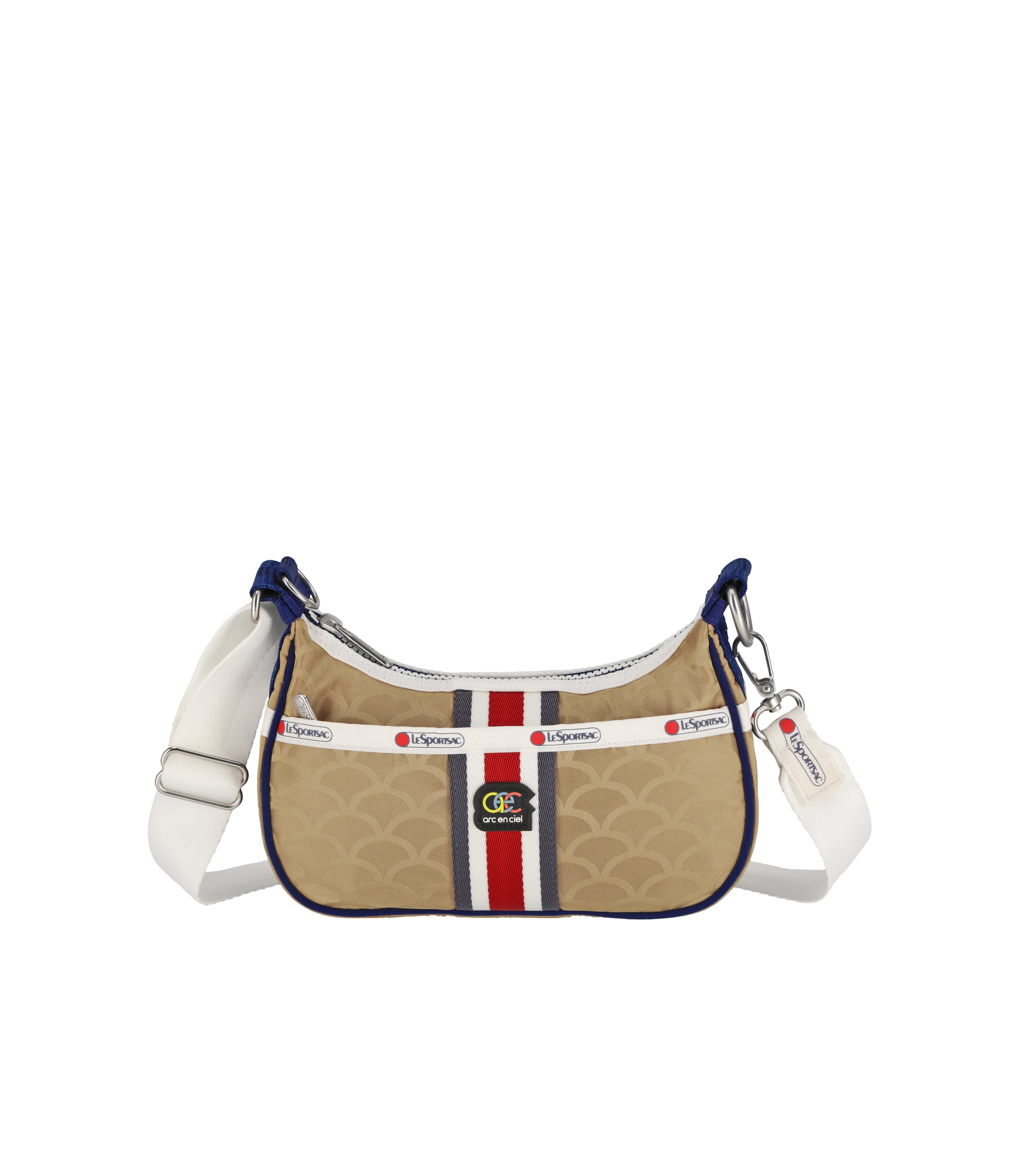 Striped shoulder bag outlet