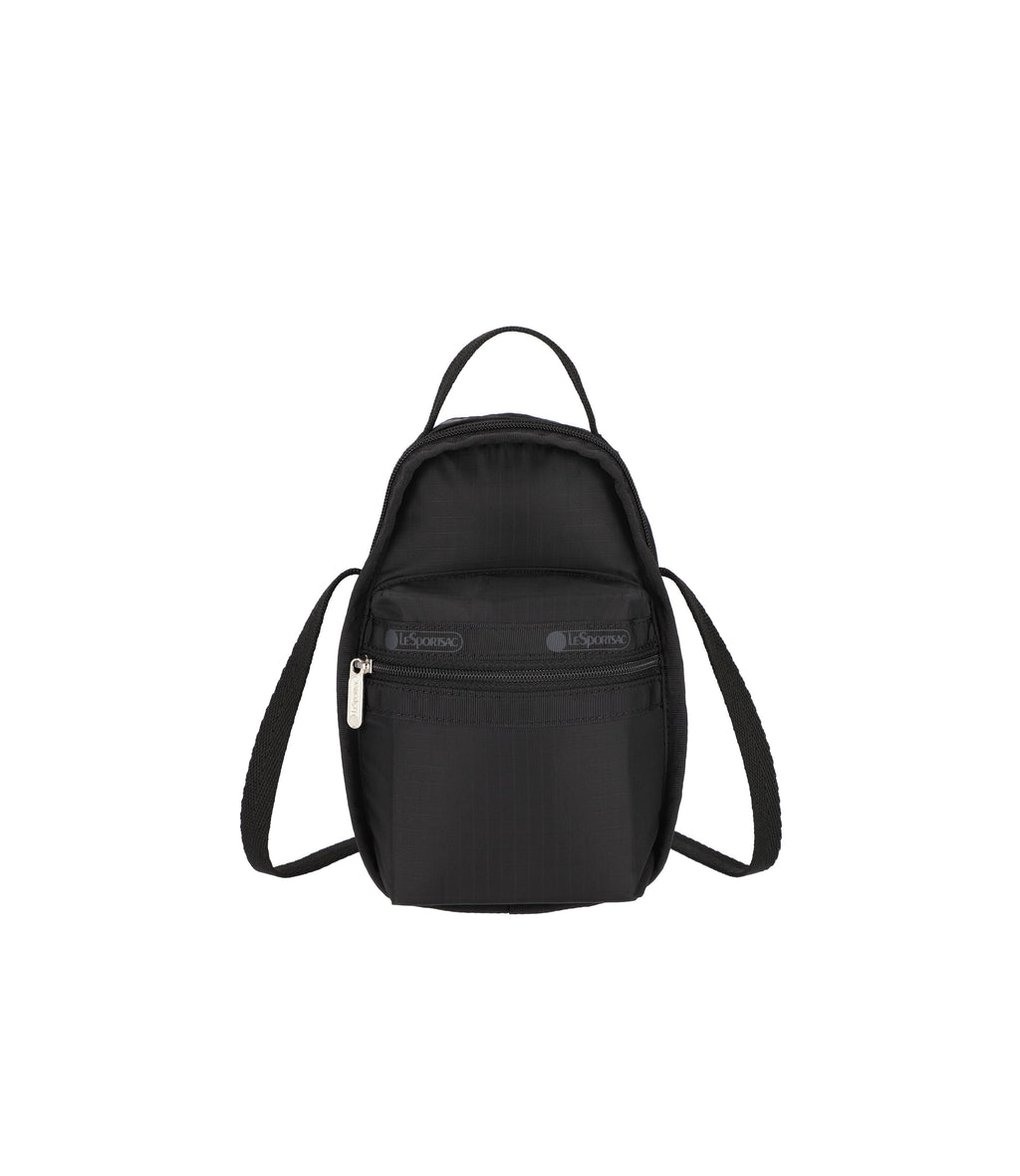 Lesportsac Mini Bucket Shoulder Bag - Wavy Deboss Black