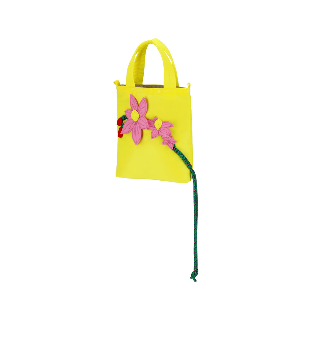 Mini Floral Applique Tote - 23926705782832