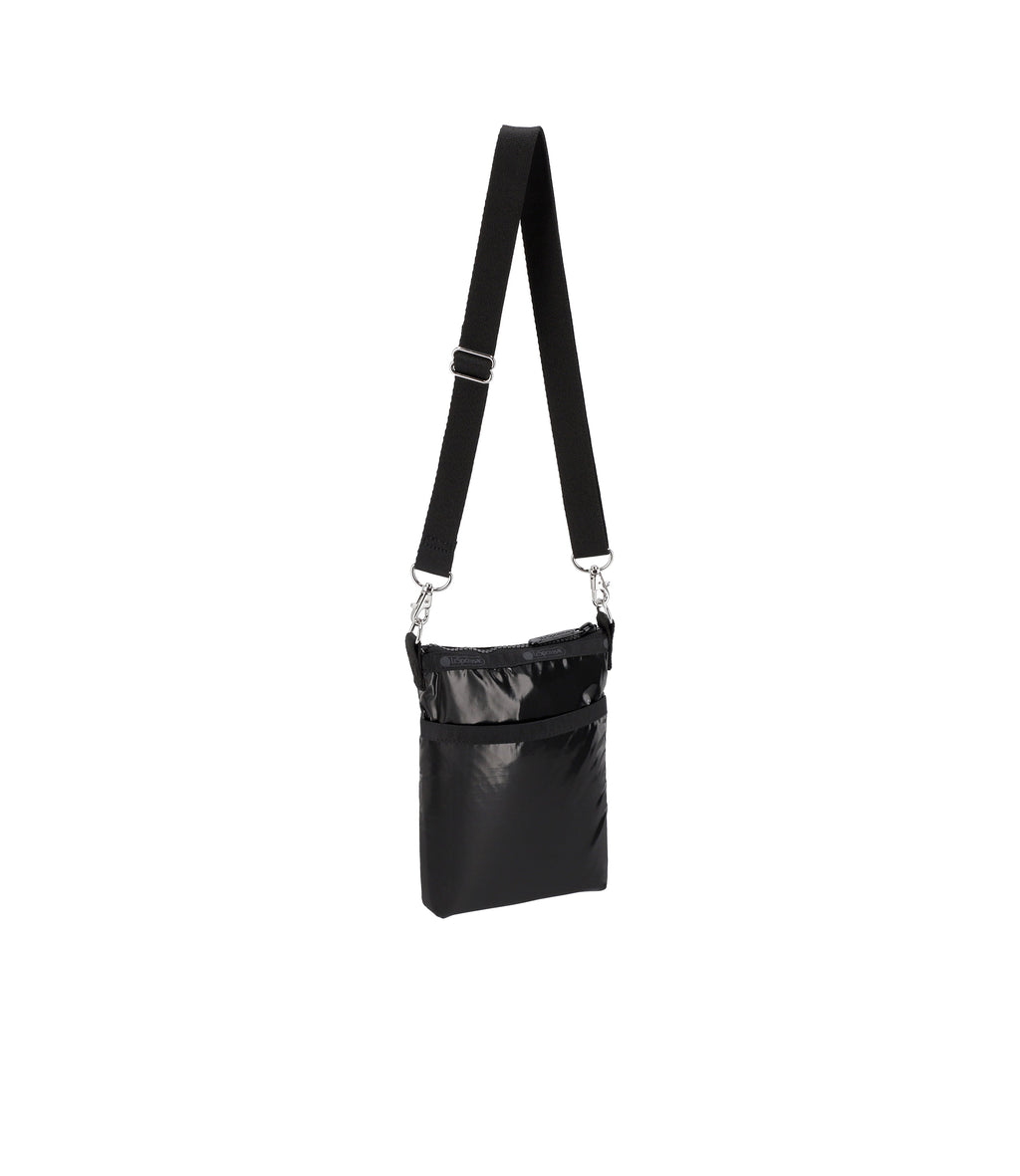 3-Zip Crossbody - Black Shine – LeSportsac