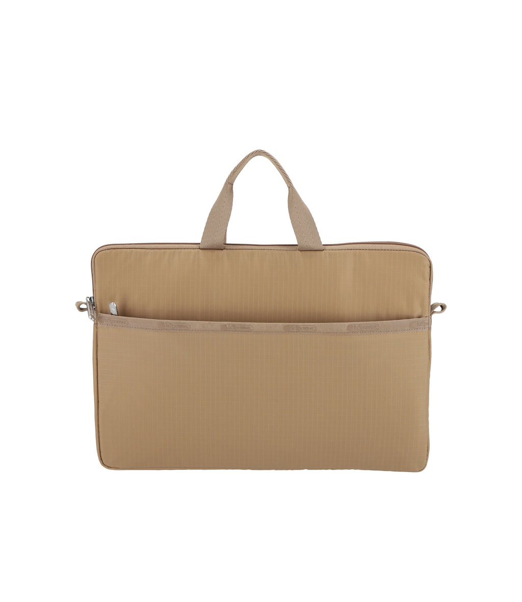 Beige Top Handle Laptop Case LeSportsac