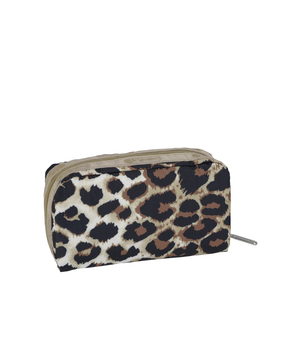 Rectangular Cosmetic - Flaxen Leopard print – LeSportsac